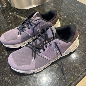 On Running Men's Purple and Black Athletic Shoes